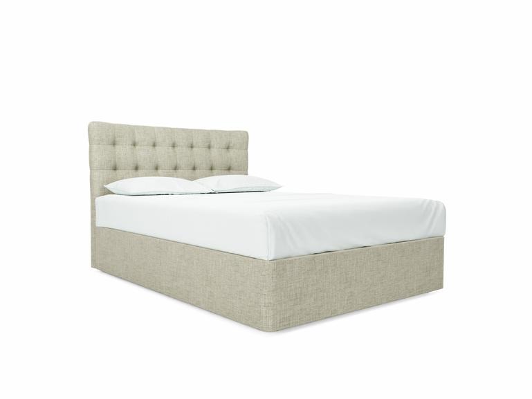 Daisy Double Divan In Dove fabric