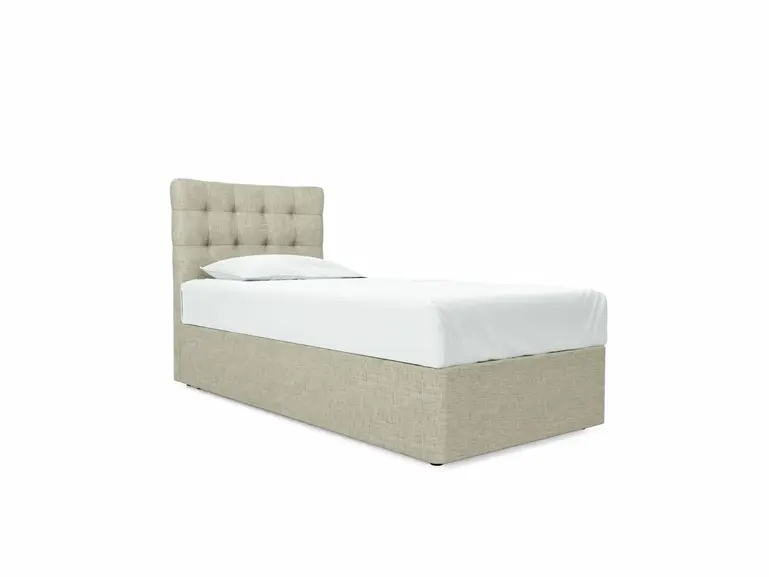 Daisy Single Divan In Dove fabric