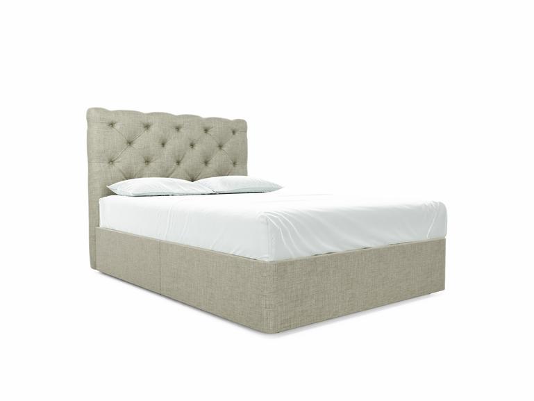 Foxtail Double Divan In Dove fabric