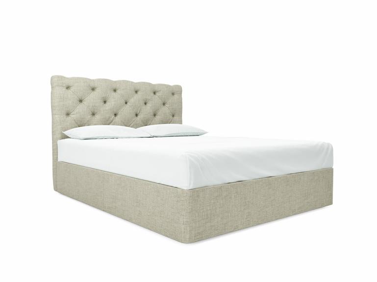 Foxtail European King Size Divan In Dove fabric