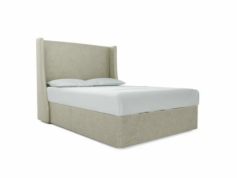 Holly Double Divan In Dove fabric