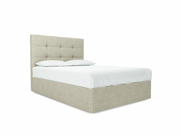Iris Double Divan In Dove fabric