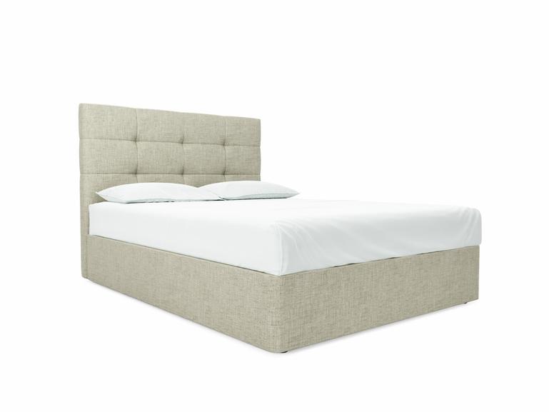 Iris King Size Divan In Dove fabric
