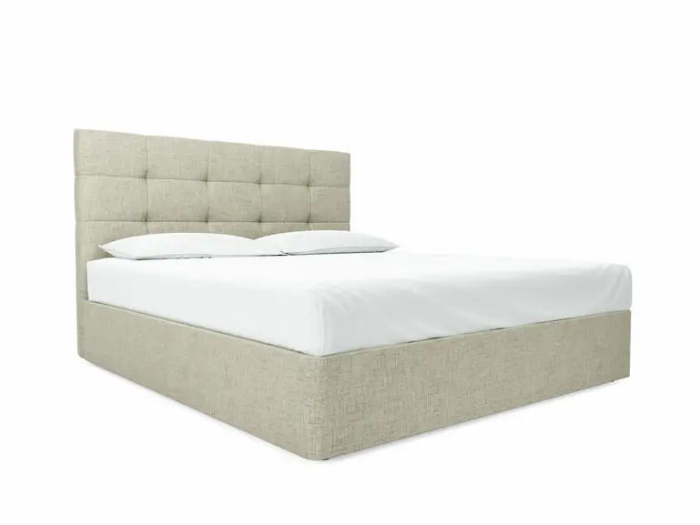 Iris Super King Size Divan In Dove fabric