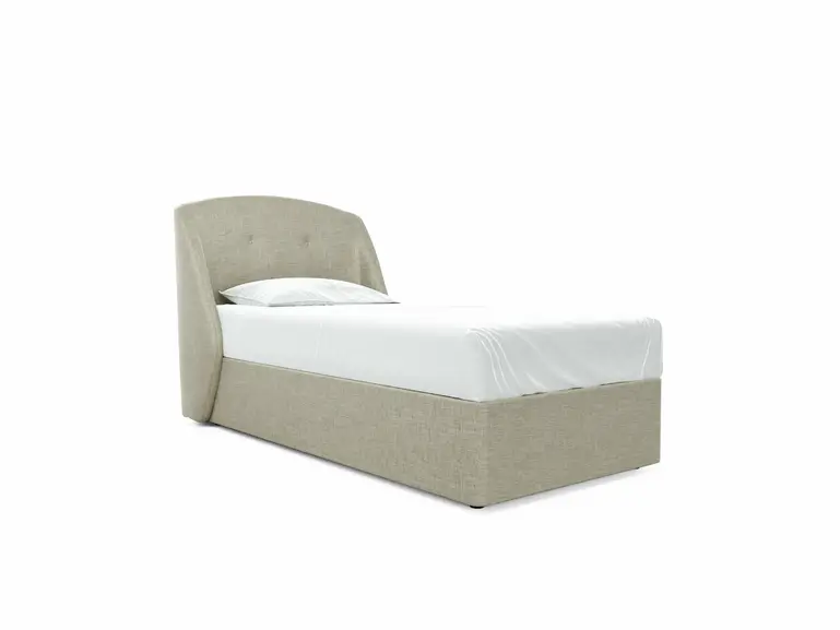Jasmine Single Divan In Dove fabric