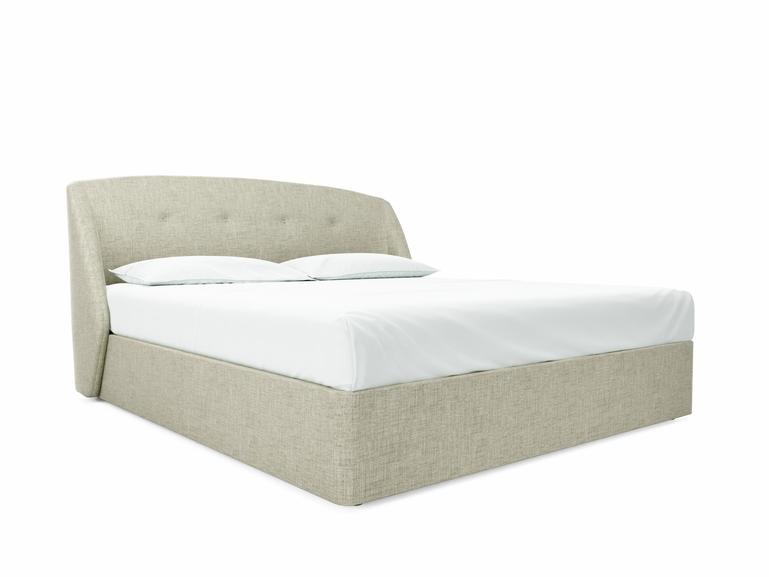 Jasmine Super King Size Divan In Dove fabric