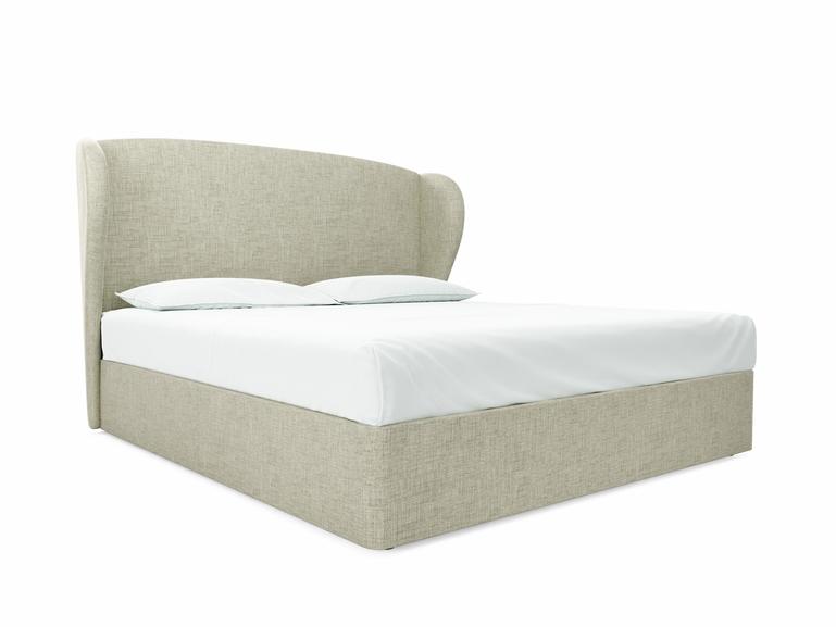 Lupin Super King Size Divan In Dove fabric