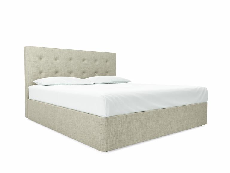 Poppy Super King Size Divan In Dove fabric
