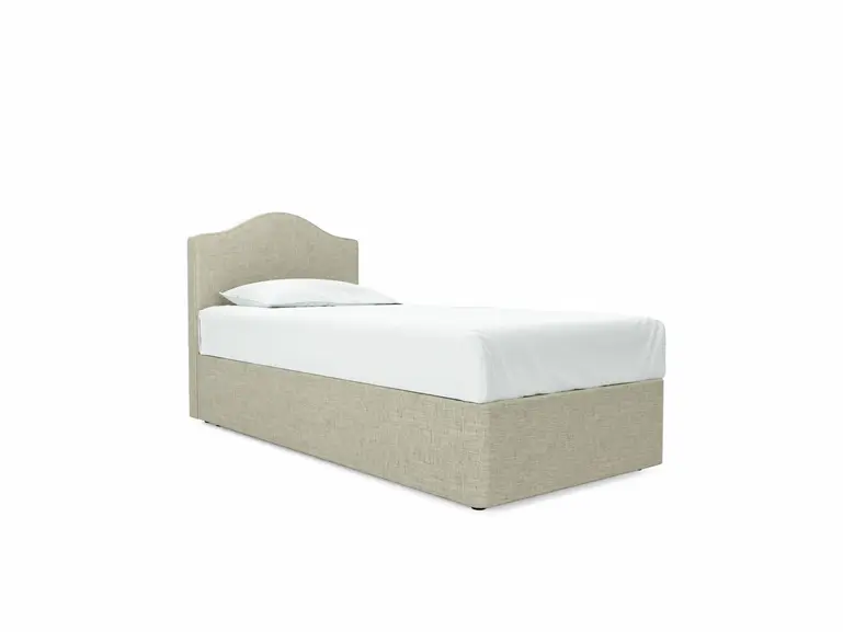 Primrose Single Divan In Dove fabric