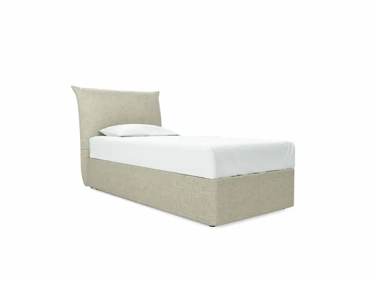 Willow Single Divan In Dove fabric