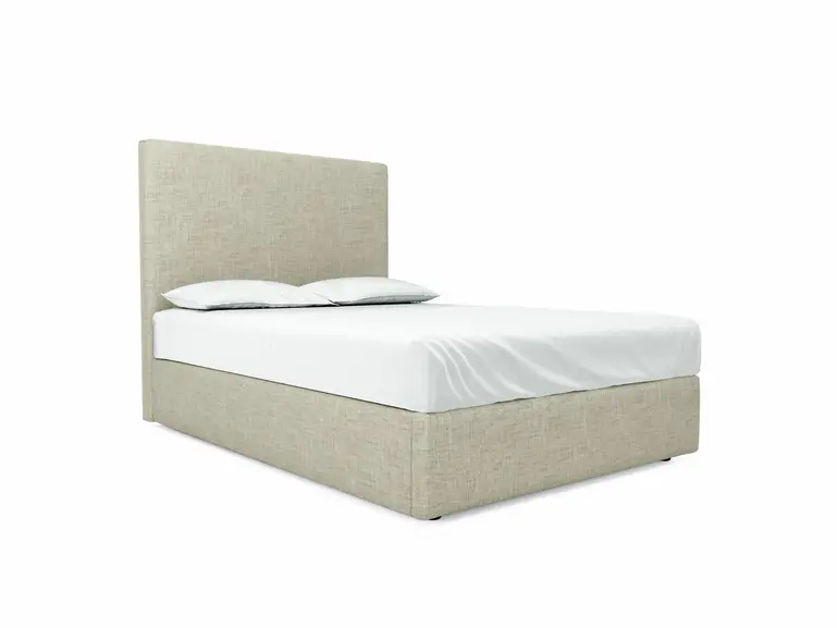 Burdock (Tall) Double Ottoman In Dove fabric