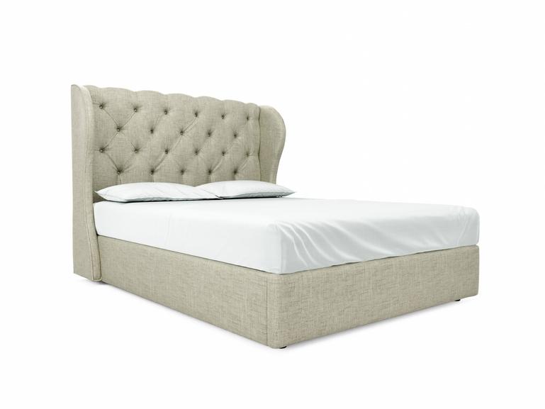 Camelia King Size Ottoman In Dove fabric