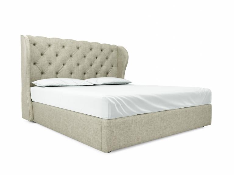 Camelia Super King Size Ottoman In Dove fabric