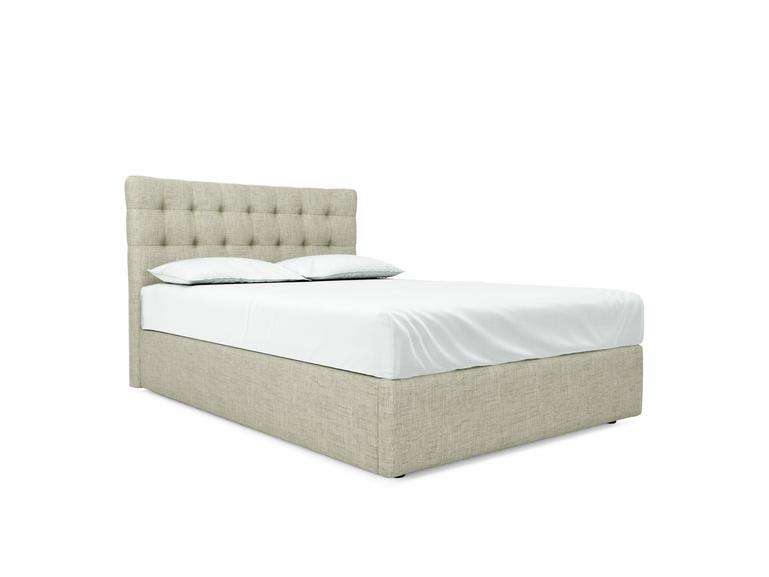 Daisy Double Ottoman In Dove fabric