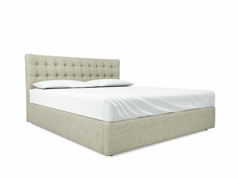 Daisy Super King Size Ottoman In Dove fabric