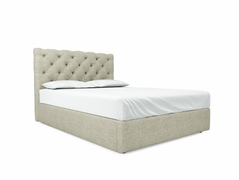 Foxtail King Size Ottoman In Dove fabric