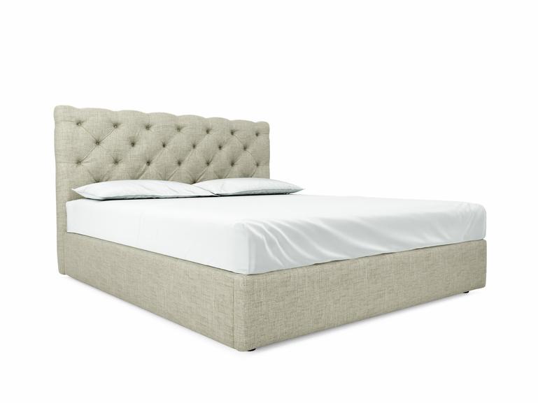 Foxtail Super King Size Ottoman In Dove fabric