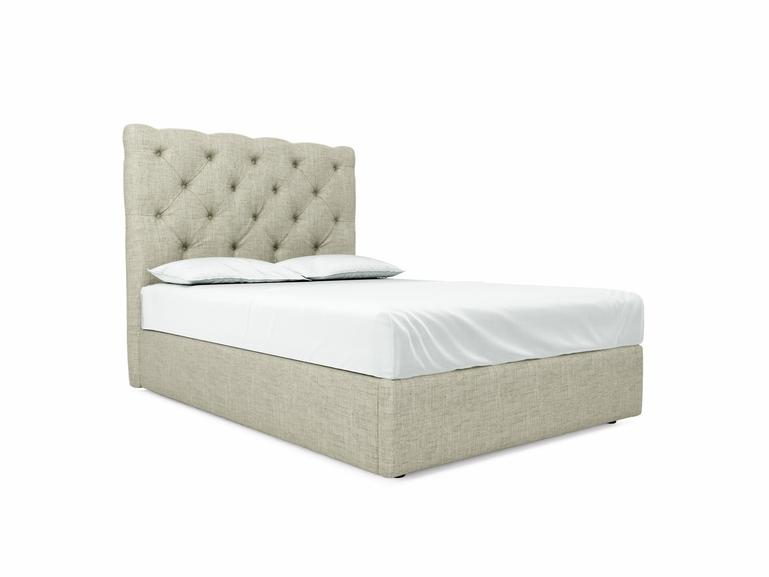 Foxtail (Tall) Double Ottoman In Dove fabric