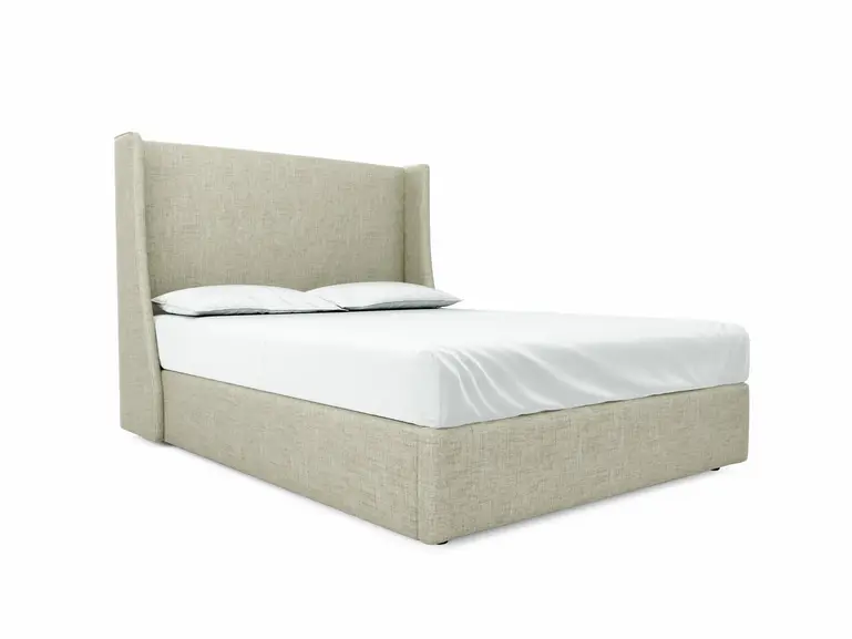 Holly King Size Ottoman In Dove fabric