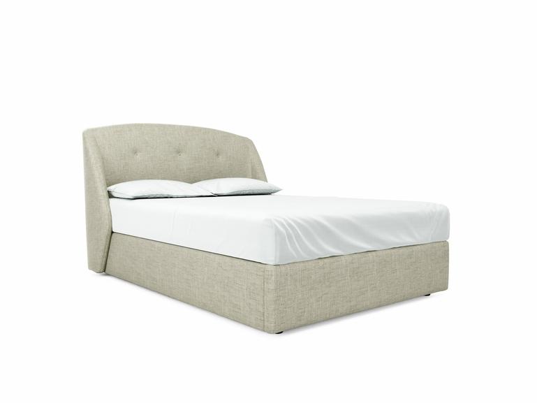 Jasmine Double Ottoman In Dove fabric
