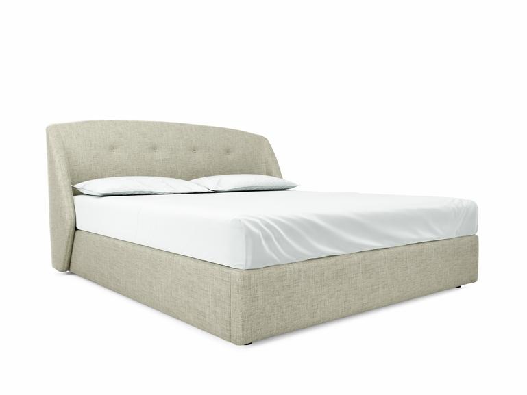Jasmine Super King Size Ottoman In Dove fabric