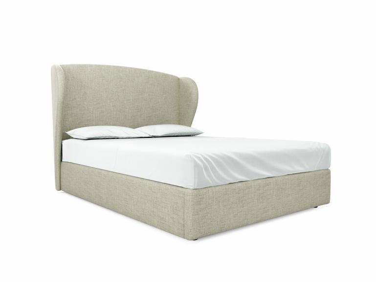 Lupin King Size Ottoman In Dove fabric