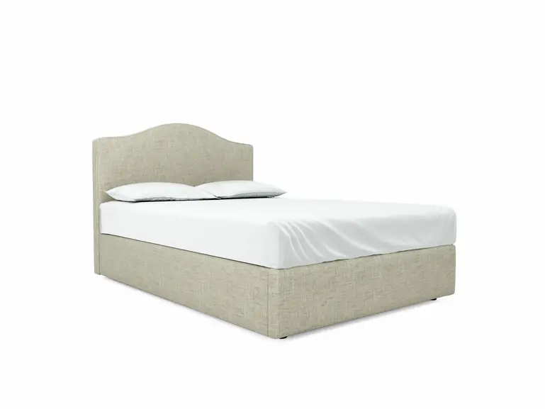 Primrose Double Ottoman In Dove fabric