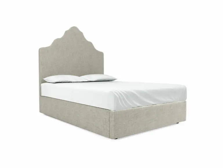 Rose Double Ottoman In Dove fabric