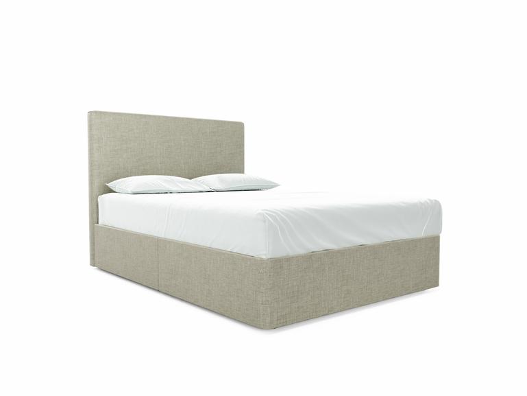 Burdock (Mid) Double Divan In Dove fabric