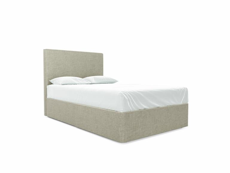 Burdock (Mid) Small Double Divan In Dove fabric