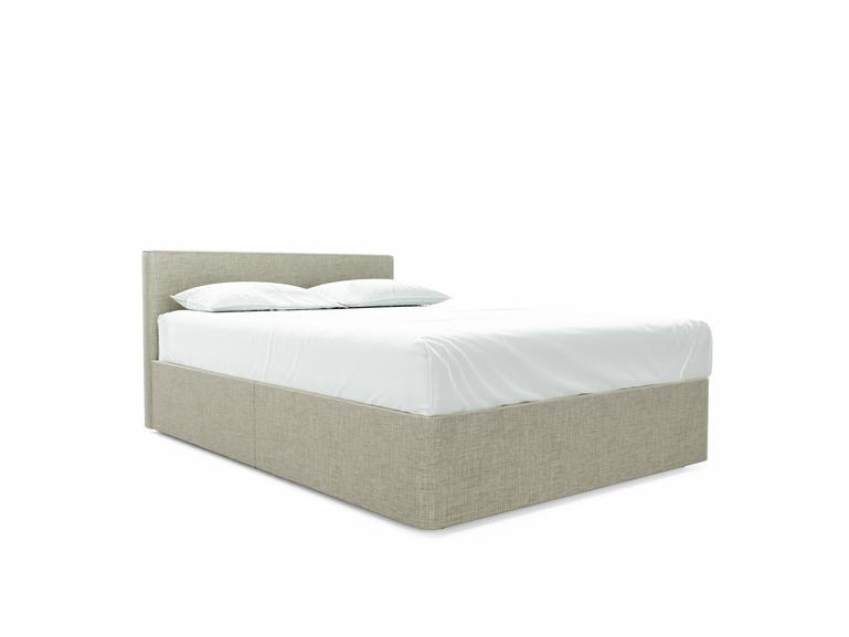Burdock (Short) Double Divan In Dove fabric