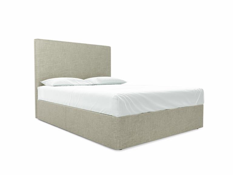 Burdock (Tall) King Size Divan In Dove fabric