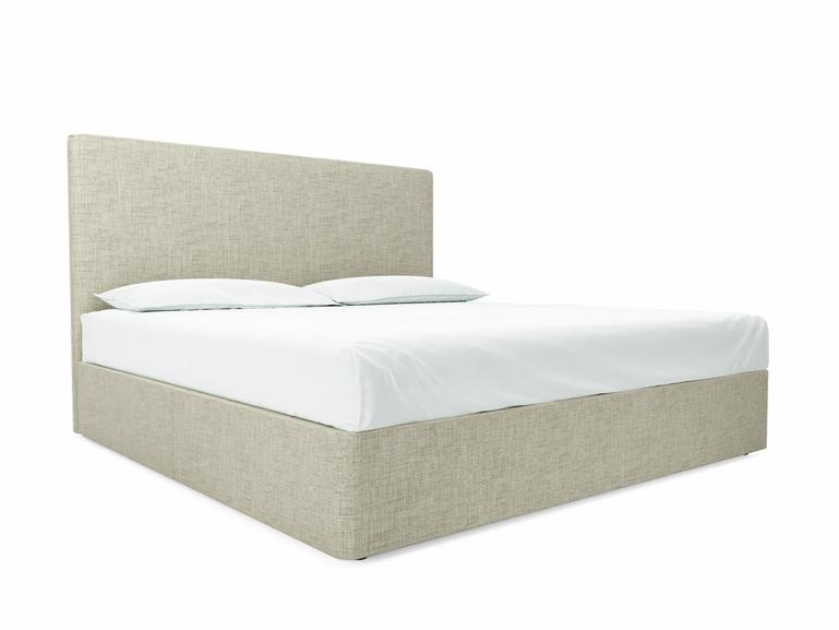 Burdock (Tall) Emperor Divan In Dove fabric