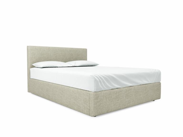Burdock European King Size Ottoman In Dove fabric