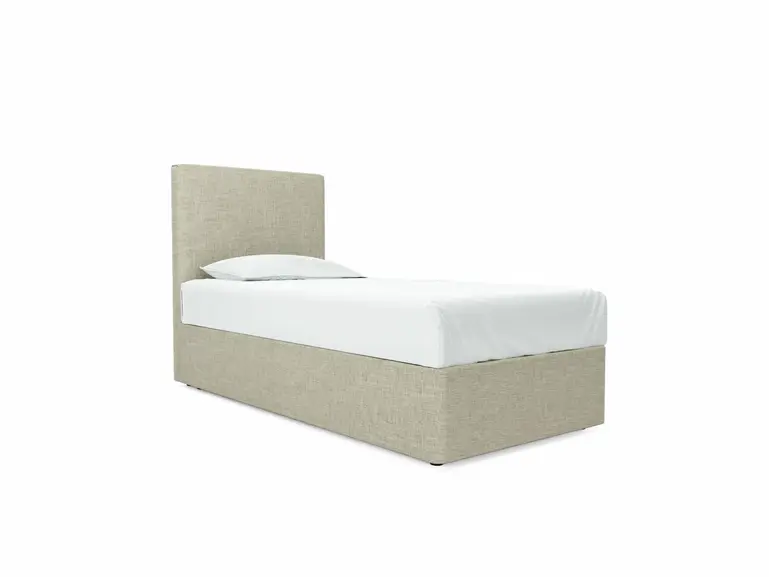 Burdock (Mid) Single Ottoman In Dove fabric