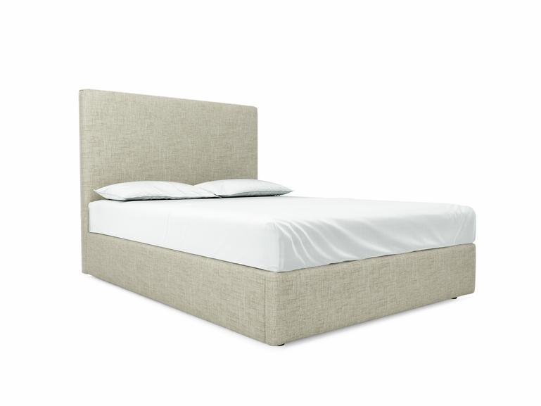 Burdock (Tall) European King Size Ottoman In Dove fabric