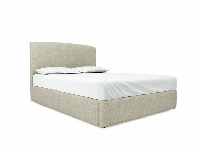 Dahlia European King Size Ottoman In Dove fabric